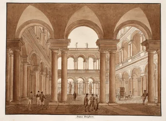 Der Palazzo Borghese, 1833